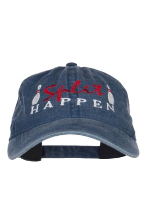 Bowling Split Happen Embroidered Washed Cap - Navy OSFM