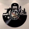 thumbnail image 1 of Bowling Sports Wall Clock Bowling Club Wall Decor Vinyl Art Vinyl Record Clock Personalized Bowlers Clock Bowling Lovers Gift, 1 of 7