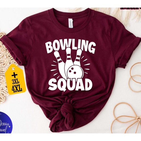 Bowling Squad Shirt, Bowling Team T-Shirt, Bowler, Bowling Crew Tee, Bowling Shirt, Bowling Game Tee, Bowling Lover All Size S-5Xl