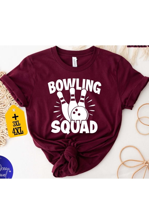 Bowling Squad Shirt, Bowling Team T-Shirt, Bowler, Bowling Crew Tee, Bowling Shirt, Bowling Game Tee, Bowling Lover