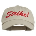 thumbnail image 1 of Bowling Strike Embroidered Low Profile Washed Cap - Khaki OSFM, 1 of 5