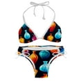 thumbnail image 1 of Bowling Stylish Bikini Set with Detachable Sponge & Adjustable Strap 2-Pack - Beach Ready!, 1 of 6