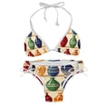 thumbnail image 1 of Bowling Swim Wear Bikini Set with Detachable Sponge & Adjustable Strap, Two-Pack for Versatile Swimming Suit Styles, 1 of 6