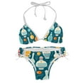 thumbnail image 1 of Bowling Swim Wear Detachable Sponge Adjustable Strap Bikini Set Two-Pack for Multiple Scenes, 1 of 6