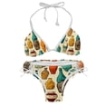 thumbnail image 1 of Bowling Swimsuit Women Bikini Sets, Detachable Sponge Adjustable Strap Swim Suits, Two-Pack- Beachwear Pool Party Summer Vacation, 1 of 6