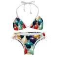 thumbnail image 1 of Bowling Swimsuit Women Bikini Sets, Detachable Sponge Adjustable Strap Swim Suits, Two-Pack- Beachwear Pool Party Summer Vacation, 1 of 6