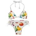 thumbnail image 1 of Bowling Swimsuit Women Bikinis: Detachable Sponge Adjustable Strap Bikini Set Two-Pack Beach Pool Vacation., 1 of 6
