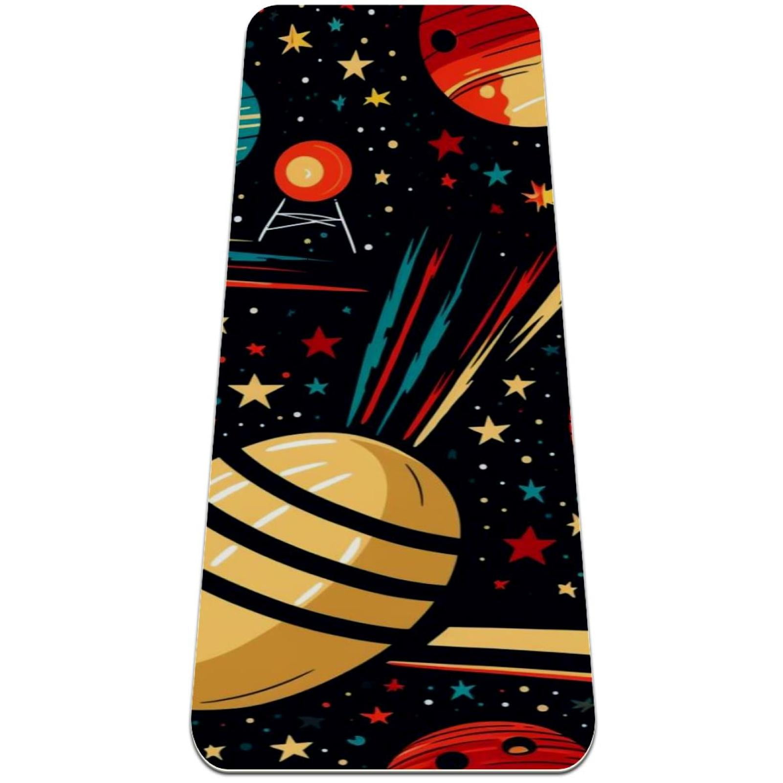 Bowling TPE Exercise Mats for Yoga Pilates, Cushioned Workout Mat with