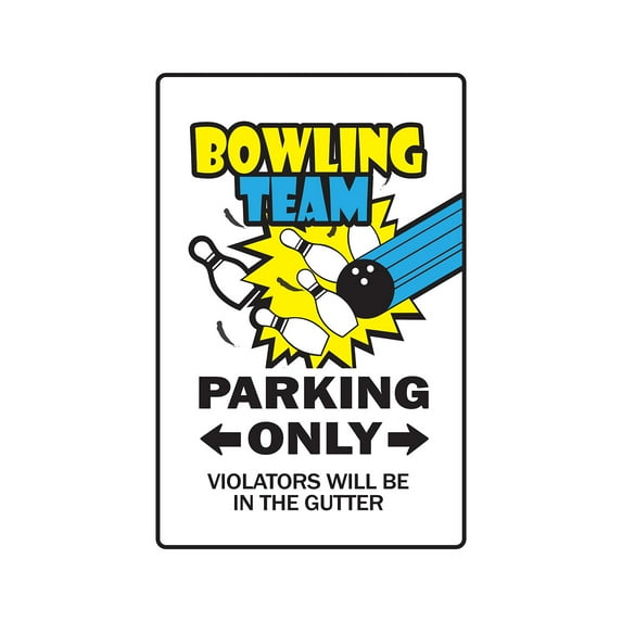 Bowling Team Aluminum Sign | Indoor/Outdoor | 24" Tall