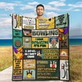 thumbnail image 1 of Bowling Throw Blanket Bowling Gifts for Bowling Lover Flannel Blanket Bowling Blanket Lightweight Blanket for Sofa Chair Bed 60"x80", 1 of 6