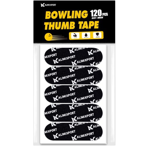 Bowling Thumb Tape - 120PCS Flex Bowler Protective Tape, 3 x 1 inches Finger Tape Thumb for Bowlers, Bowling Accessories for Men Women$$Sport & Recreation Other