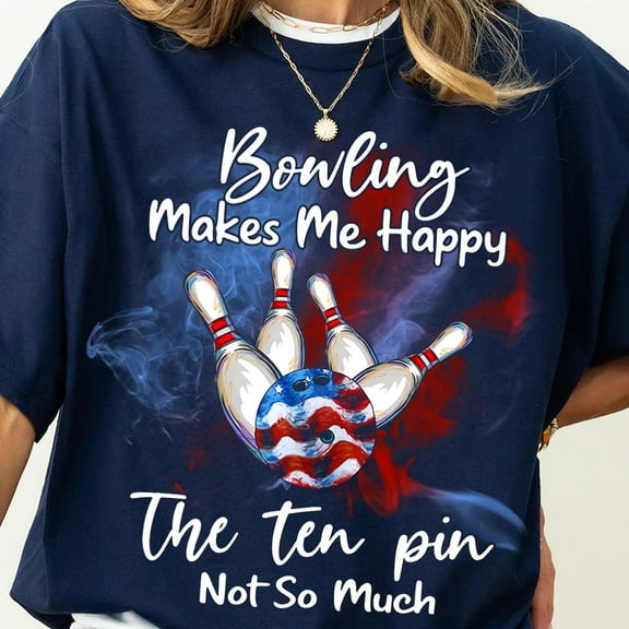 Bowling USA Flag DIY Sublimation Clipart TSHIRT All Size S-5XL