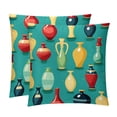 thumbnail image 1 of Bowling Velvet Throw Pillow Covers Set of 2 - Sizes 16x16, 18x18, 20x20 Inches - Decorative Pillows with Unique Patterns for Various Occasions - Throw Pillow Inserts Included, 1 of 6