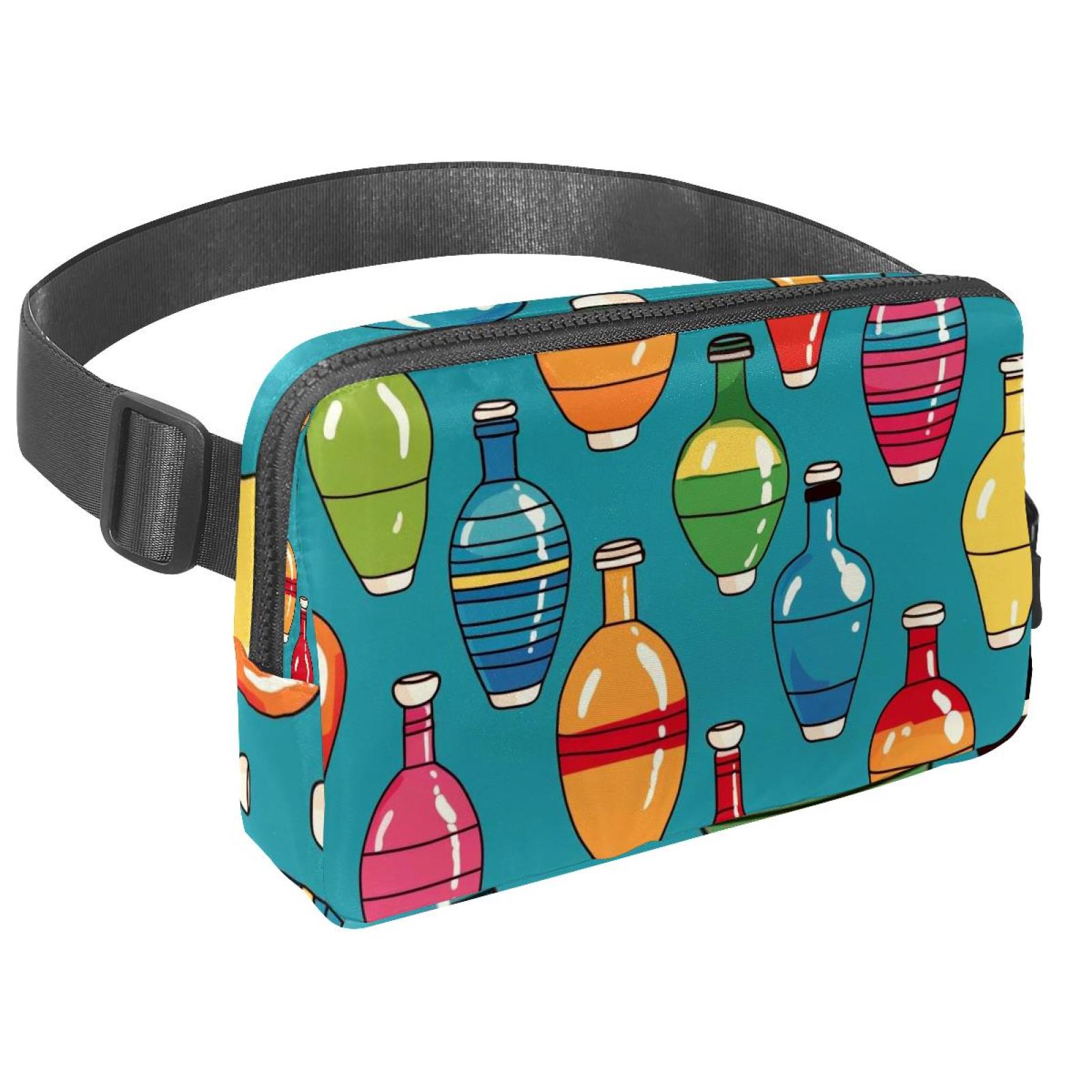 Bowling Versatile Lightweight Sling Bag Fanny Pack Cross Body Bag with Adjustable Extension Strap for Unisex