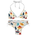 thumbnail image 1 of Bowling Women's Bikini Set with Detachable Sponge, Adjustable Strap | 2-Pack, Beachwear, Poolside, Swimsuit., 1 of 6