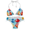 thumbnail image 1 of Bowling Women's Bikini Set with Detachable Sponge, Adjustable Strap | 2-Pack, Beachwear, Poolside, Swimsuit., 1 of 6