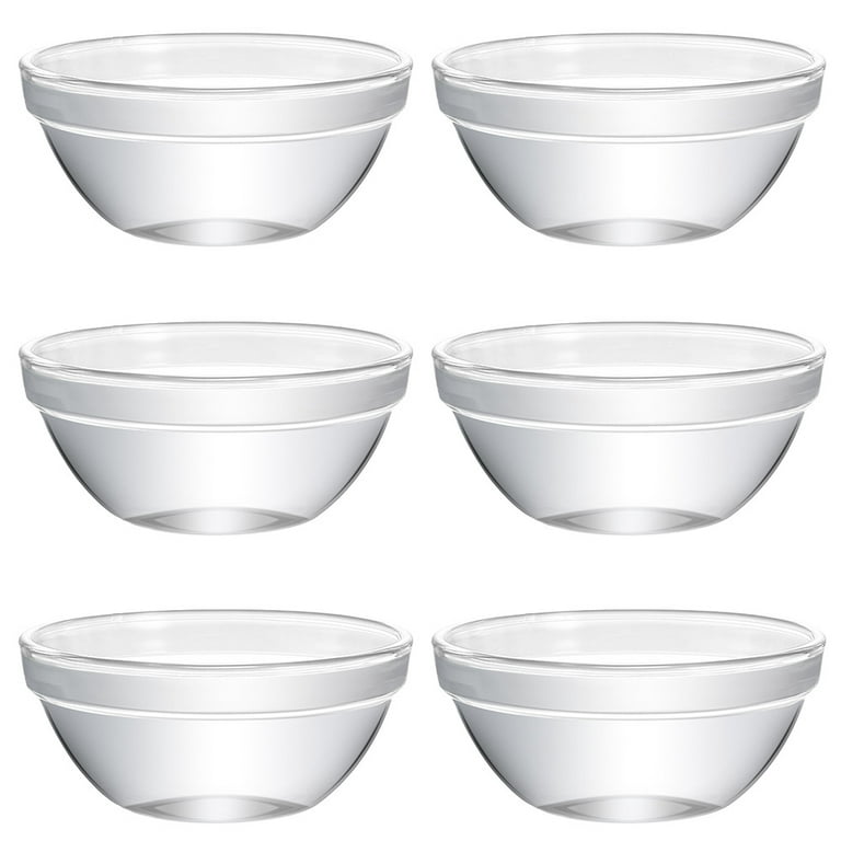 Bowls Glass Bowl Dessert Cups Small Mini Pudding Prep Serving Dishes Ice Cream Clear Appetizer Snack Food Salad Dipping, Size: 6x3cm