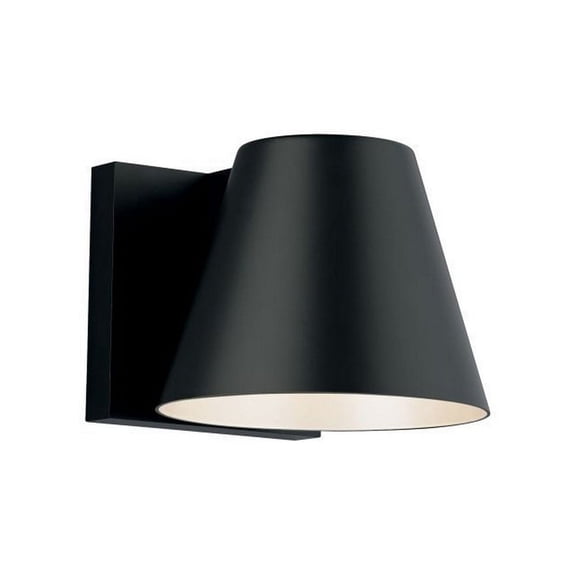 Open Box Bowman 6 Outdoor Wall by Tech Lighting 700WSBOW6B-LED830 in Black Finish