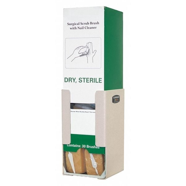 Bowman Dispensers Scrub Brush Dispenser,Brown,5 1/16" W CL006-0212