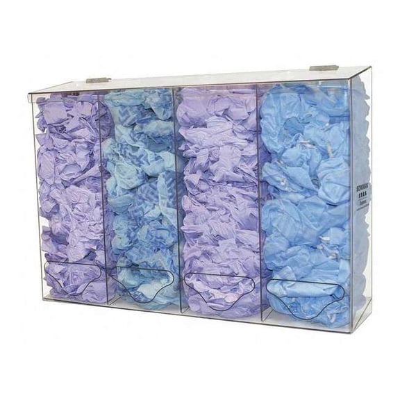 Bowman Dispensers Bulk Dispenser,4 Compartments,Clear BK314-0111