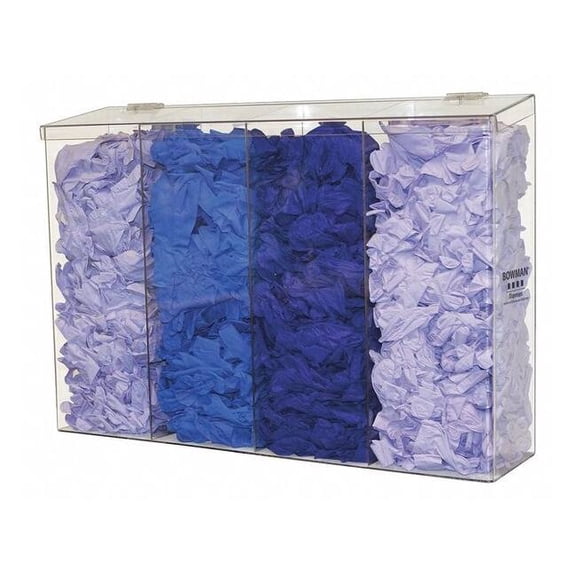 Bowman Dispensers Bulk Dispenser,4 Compartments,Clear BK214-0111