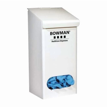 Glove Dispenser, PVC, Holds Bulk ,White ,11-1/4 in H x 5 in W x 4-1/2 in D