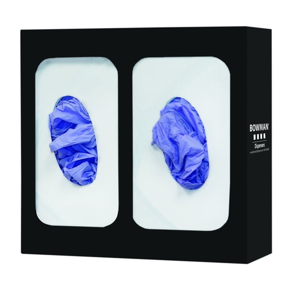 Bowman Dispensers GloveDispenser,Black,WallMount,Steel GL003-0420