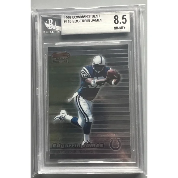 Bowman's Best Edgerrin James Rookie Card BGS 8.5
