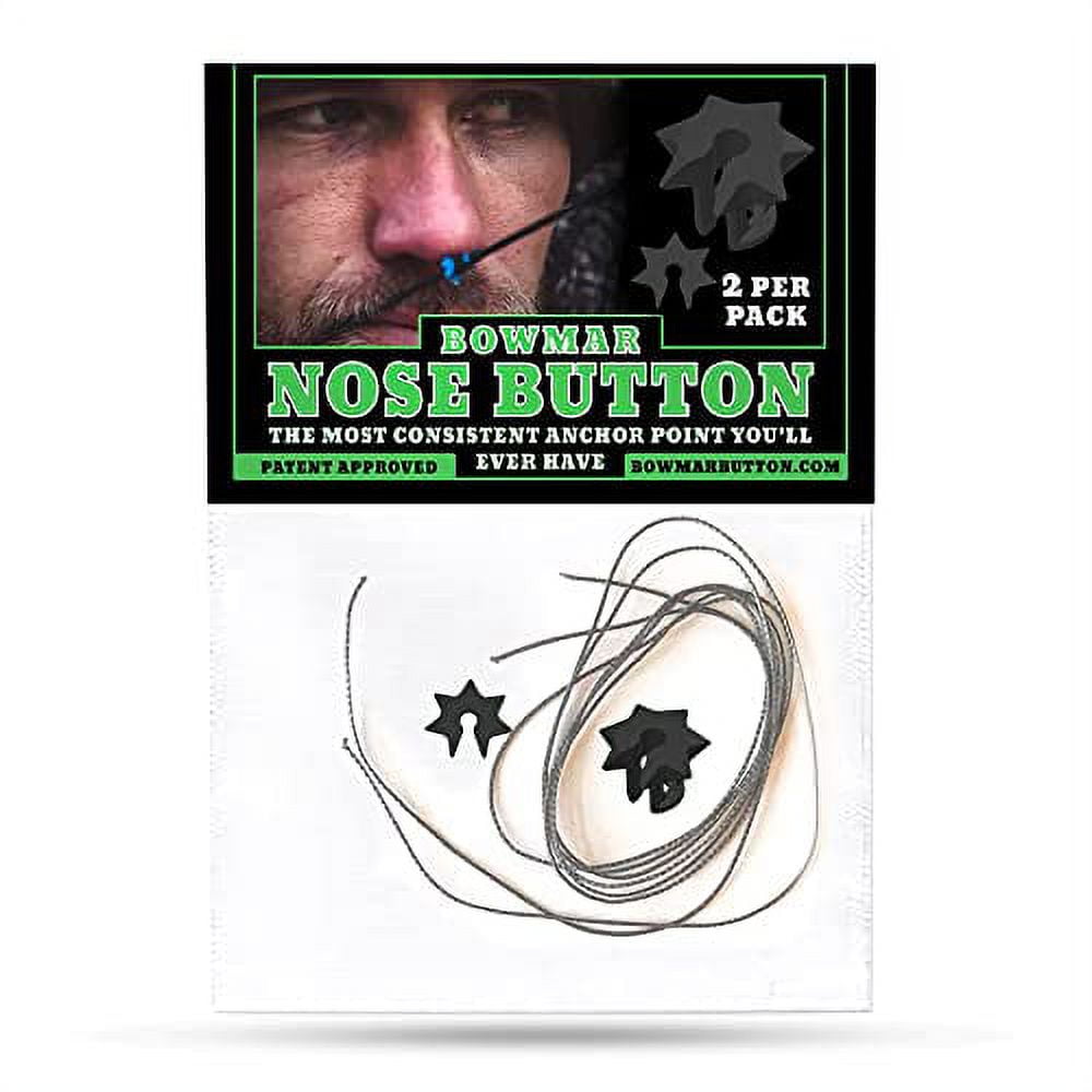 Bowmar Archery Nose Button, Extremely Light Weight, Creates Consistent