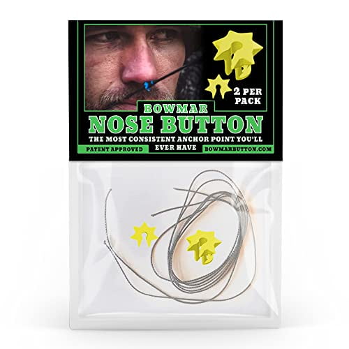 Bowmar Archery Nose Button, Extremely Light Weight, Creates Consistent