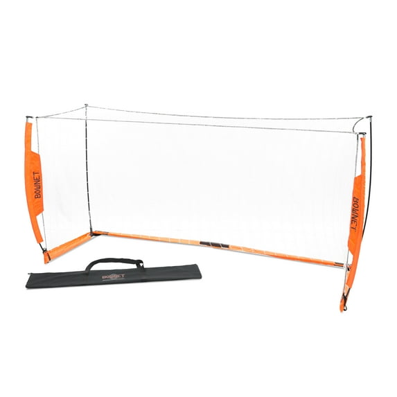Bownet Portable Soccer Goal Net (4' x8') Quick Setup - Durable Powder-Coated Steel Frame - Indoor Outdoor - Travel Bag Included - Practice Nets for Kids, Youth and Adults, Multicolor