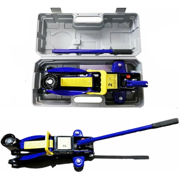Bowoshen 2 Ton Hydraulic Trolley Jack Car Wheel Jack Heavy Duty 2000KGS (4,000 pounds) with Super Rocket Lift Floor Car Caravan Van 4x4 with Storage Case