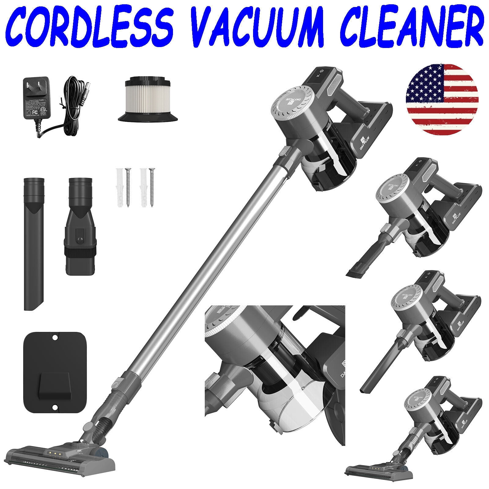 Bowoshen MHMC632 Cordless Vacuum Powerful Stick Upright Handheld