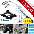 thumbnail image 1 of Bowoshen Telescoping Lug Wrench Wheel Wrench + 2T Scissor Jack Extendable Car Wheel Brace Heavy Duty Nut Wrench Sockets 17/19mm & 21/23mm, 1 of 9