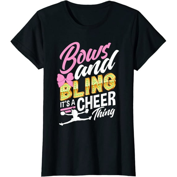 Bows & Bling It's A Cheer Thing Funny Cheerleader T-Shirt