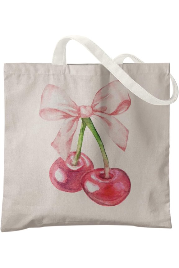 Bows Canvas Tote Bag,  Bag For Women,  Tote Bag
