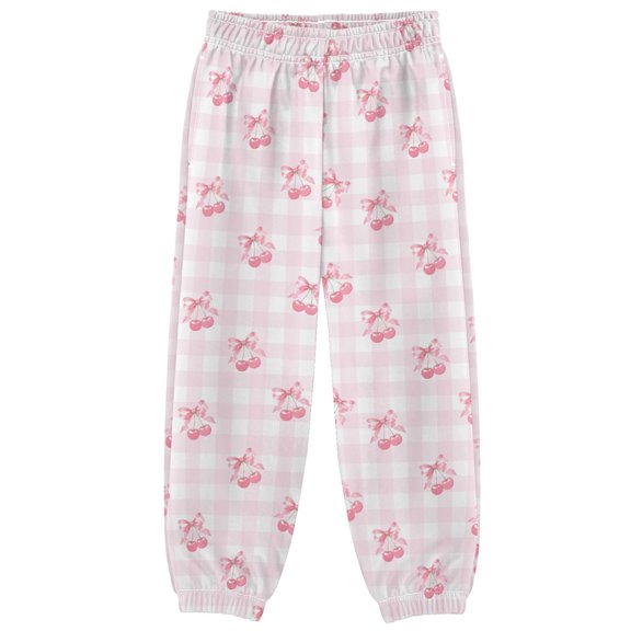 Bows Cherries Boys Pants Kids Casual Sweatpants Joggers Toddler Sports Pants 3-10 Years