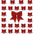 thumbnail image 1 of Bows For Christmas Tree,Christmas Bow Decorations,Glitter Bow Butterfly Red Wreaths Bows, Small Christmas Tree Bow Sequin Bow Ties, Xmas Decorative Bows Ornaments for Home Christmas Party, 1 of 7
