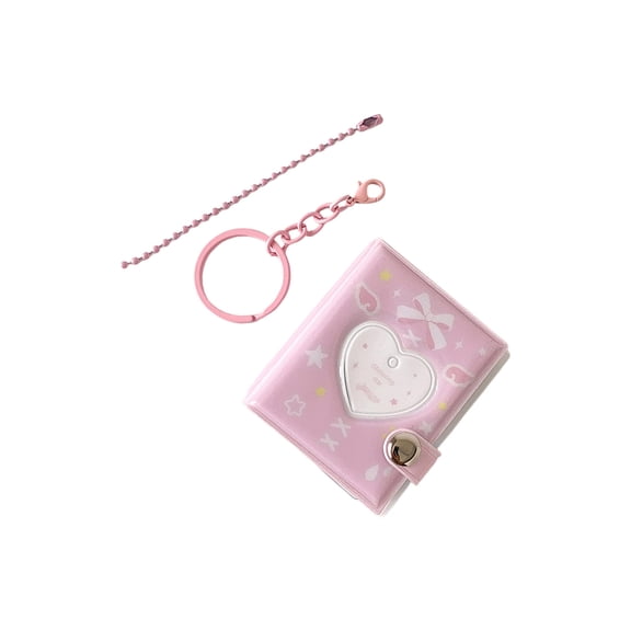 Bows Design PVC Card Holders Student Photo Album MultiFunctional Storage Holders For Fans School Memories