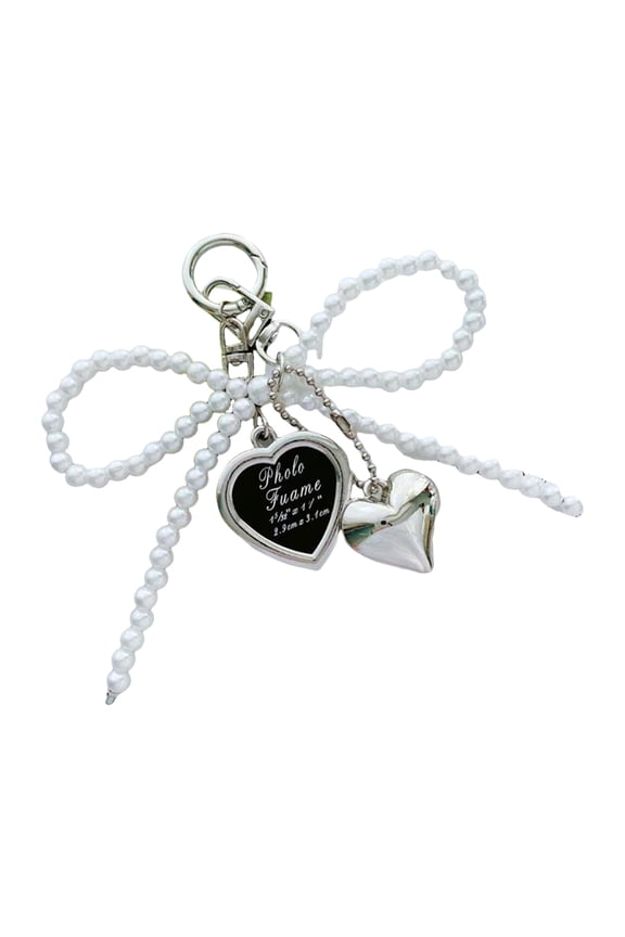 Bows Keyring Creative Car Key Chain Heart Keychain Korean Styles Bag Charm Lovely Keychain Ornament for Backpack