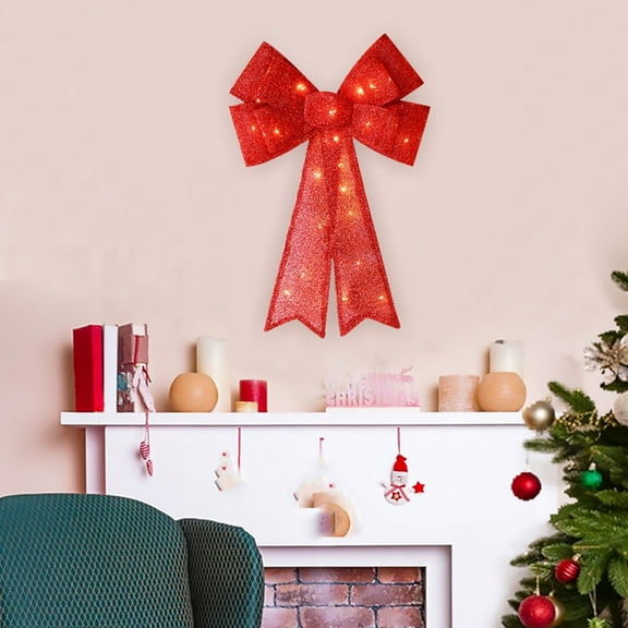 Bows Large Bows Xmas Wreath Ribbon Bows Tree Bows Decorative Burlap Bows Decorations Ornaments For New Year
