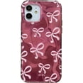 thumbnail image 1 of Bows Laser Water Ripple Iridescent Soft  for iPhone Case (Pink,iPhone 15), 1 of 6
