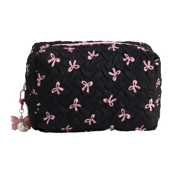 Bows Makeup Bag Large Capacity Wash Bag Change Purse Aesthetic Cosmetic Bag