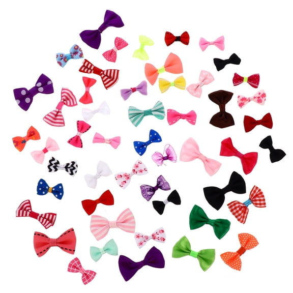 Mini Satin Ribbon Bows for Crafts, Tiny Decorative Arcs, Small Artisan Crafting Ties and Miniature Decorations