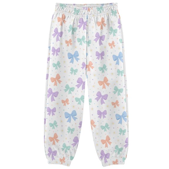 Bows Stars Boys Pants Kids Casual Sweatpants Joggers Toddler Sports Pants 3-10 Years