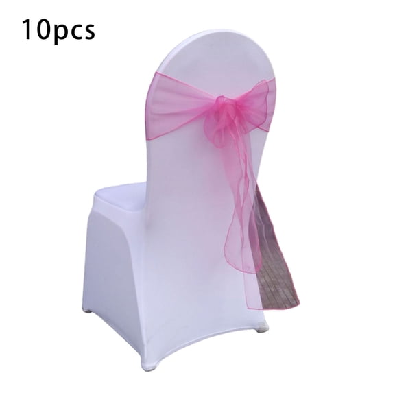 Bows for Chair Cover Colorful Elegant Chair Sashes for Wedding, Party, Birthday, Hotel, Banques Decors 10PCS