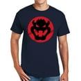 thumbnail image 1 of Bowser Designed Big Size Cotton Polyester DryBlend T-Shirt - Navy 2XL, 1 of 2