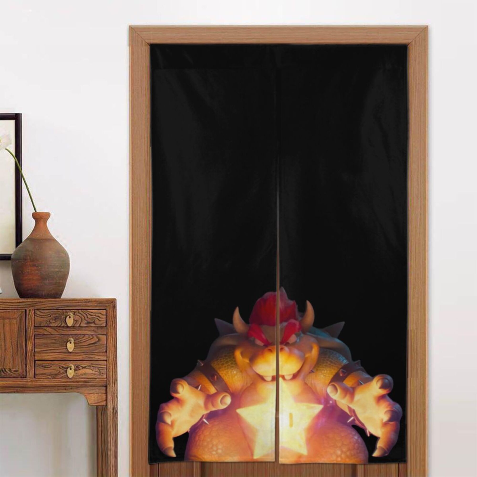 Bowser Window Bowser Door Curtains for Doorway Privacy Dividers Curtain Blackout ...