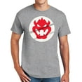 thumbnail image 1 of Bowser King Koopa Big Size Cotton Polyester DryBlend T-Shirt - Sport Grey 5XL, 1 of 2