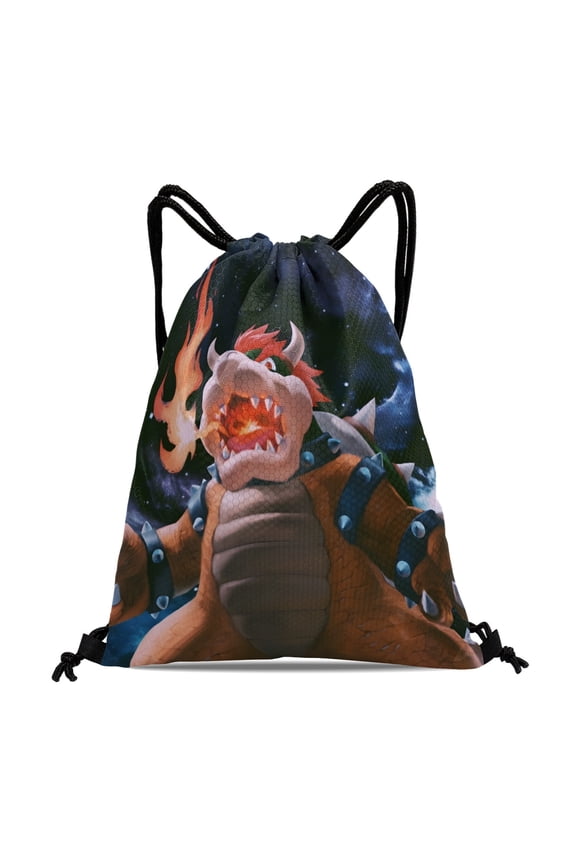 Bowser King Koopa Hiker and Swimmer Bag:Waterproof and suitable for fitness, yoga, travel, beach, and shopping, measuring 15.7*17.7 inches (40cm45cm.